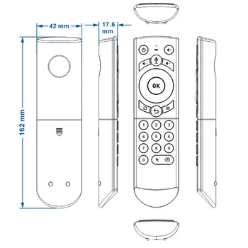 G21 PRO Voice Remote Control 2.4 G bezprzewodowa klawiatura Air Mouse z IR nauczanie żyroskopami dla Android TV Box H96 MAX X3 Pro AM6 Plus