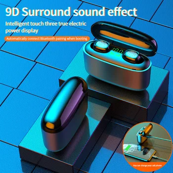 G5 TWS 3500mah LED Bluetooth Bezprzewodowe słuchawki zestaw słuchawkowy słuchawki IPX7 sterowanie dotykowe sportowy zestaw słuchawkowy redukcja szumów wodoodporny