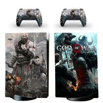 God of War PS5 Digital Edition Skin naklejki Sticker Pokrywa dla konsoli PlayStation 5 i 2 kontrolerów PS5 Skin Sticker winylu