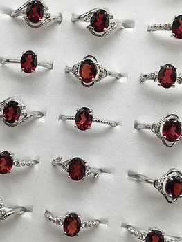 Granat regulowany pierścień prawdziwa klasyka kreatywne panie popularne proste hojny bijoux de luxe biżuteria damska biżuteria anillos