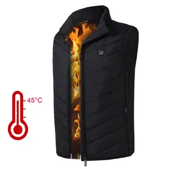 Grzewcze kamizelki dla mężczyzn dla kobiet Zimowa kurtka zewnętrzna z podgrzewaną wodą USB ciepły płaszcz elektryczna cieplna kurtka моющаяся ciepłe ubrania 2020