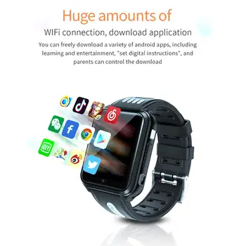 H1 4G Video Call Smart Watch Phone 2/4 Core CPU GPS WIFI Student Children App Install Bluetooth Camera Android Safe Smartwatch