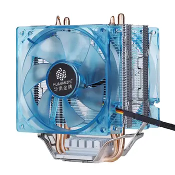 HUANANZHI A400 CPU cooler dla płyty głównej Intel/AMD tower type 2 heatpipes dual fan LED CPU radiator with cooler adapter