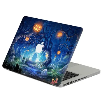 Halloween zamek nietoperz naklejki winylu PVC naklejka skóry dla Macbook Air Pro 12