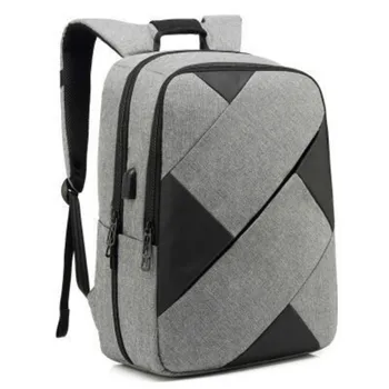 High Quliaty USB Charging męskie płócienne plecaki twórcza torba na ramię męska, modne torby na laptopa