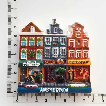 Holandia Curacao Magnesy Na Lodówkę Turystyczne Pamiątki Holandia Wiatrak Amsterdam Magnetyczne Naklejki Na Lodówkę Wystrój Domu Prezenty
