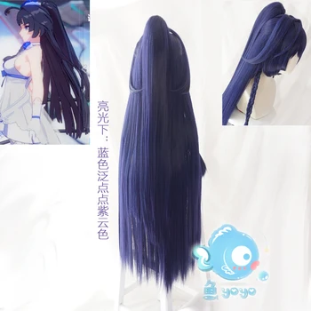 Honkai Impact 3 3rd cosplay peruka Raiden Mei długie proste ogonki fioletowe włosy syntetyczne dla dorosłych