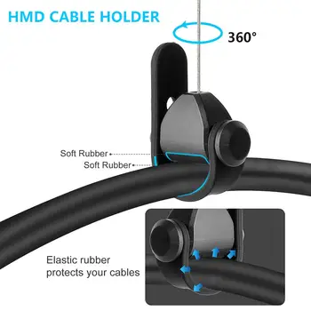 Hot 6szt VR Cable Management 360 stopni obrotu sufitowa Шкивная łódź 2020 New for HTC Vive/Oculus Rift S/PS VR Dropshipping