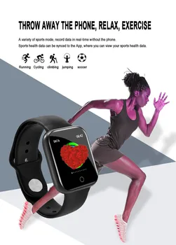 I5 kobiety/mężczyźni zegarek monitor serca fitness tracker bransoletka ciśnienie krwi Smartwatch Apple Watch Andriod PK B57
