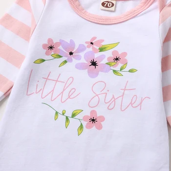 Imcute Baby Girls zestaw ubrań z trzech części dla niemowląt z długim rękawem kwiatowy print kombinezon + czapka + kapelusze czarny/ biały/ szary/ różowy