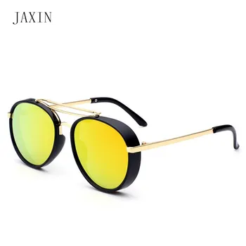 JAXIN moda okrągłe okulary dla dzieci dziecięce oczy retro okulary chłopcy dziewczęta Kawaii okulary okulary UV400 Gafas de sol