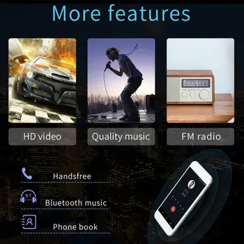 JOYINCAR 1DIN FM 7-calowy regulowany samochodowy stereo Radio Android 9.1 formularz ekran 1080P samochodowy Радиоплеер quad core GPS