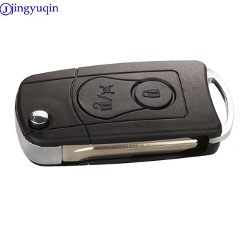Jingyuqin 10P zdalny klapki, składany kluczyk pokrowiec Etui brelok do Ssangyong Actyon SUV Kyron 2 przyciski