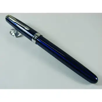 Jinhao 601 Arrow Clip ciemny niebieski długopis 18kgp M rozmiar końcówki wysokiej jakości metalowe pojemniki, uchwyty do papeterii przybory szkolne