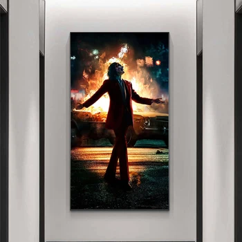 Joker Wall Art Canvas Painting plakaty wydruki HD Comics Movie 2019 Joker Joaquin Phoenix Picture for Living Room Home Decor