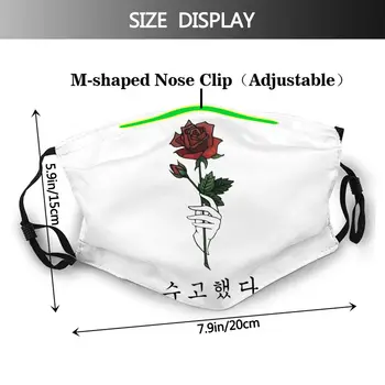 Jonghyun Mouth Face Mask You Are Done Well Roses Facial Mask Fashion with 2 Filters Adult Pretty Mask