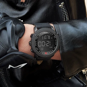 KADEMAN TOP Brand Luxury Men Watch LED Digital Display sportowe męskie zegarek Wodoodporny wojskowe Modne męskie skórzane zegarek