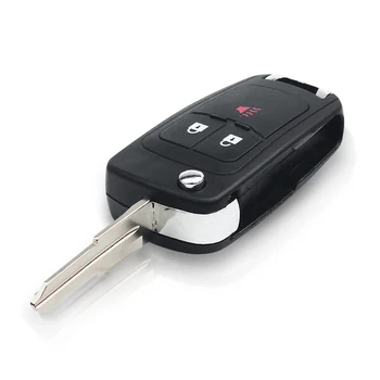 KEYYOU wymiana składany 3 przyciski zdalnego klucza Shell etui do CHEVROLET Cruze Spark Flip Remote Key Fob 3 przyciski