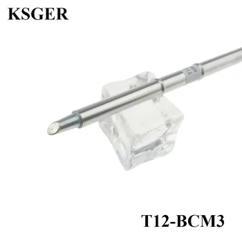 KSGER elektryczny DIY T12 lutownica końcówka BCM2 BCM3 lutowania końcówki do STM32 OLED kontroler stacji FX9501 uchwyt narzędzia spawalnicze