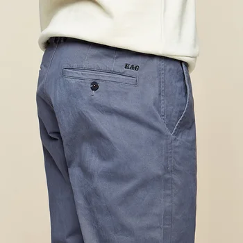 KUEGOU bawełna, elastan Wiosna męskie casual spodnie kombinezon typu slim bezpośredni Han wydanie czarne spodnie spodnie rozmiar AK-9790