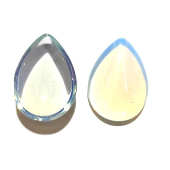 Kamień naturalny opal kaboszon, koraliki płaska tylna kształt kropli wody bez otworu luźne koraliki do tworzenia biżuterii DIY pierścień akcesoria