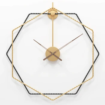 Klasyczne Krótkie Metalowe Zegary Ścienne Kreatywne Duże, Ciche Zegar Ścienny Nowoczesny Design Dla Domowego Biura Dekoracyjny Wiszący Salon