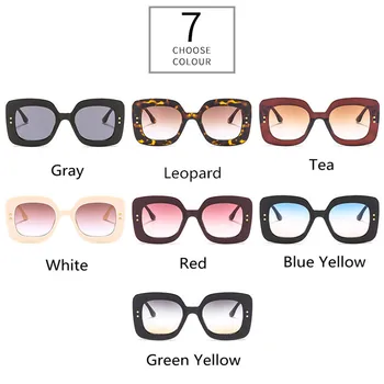 Klasyczne, retro kwadratowe okulary damskie moda okulary projekt sexy luksusowej marki mężczyźni odkryty jazdy lustro