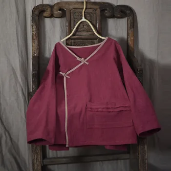 Kobiety Rami patchwork bluzka koszula szczyty panie rocznika temat wiosna lato koszulka damska kolor Сплайсированные topy 2019