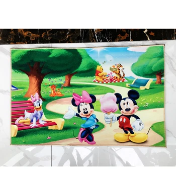 Kreskówki Mickey i Minnie Mouse, Donald Duck dzieci chłopcy dziewczęta czołgać podkładka pod mysz sypialnia decor dywan kryty dywanik do łazienki