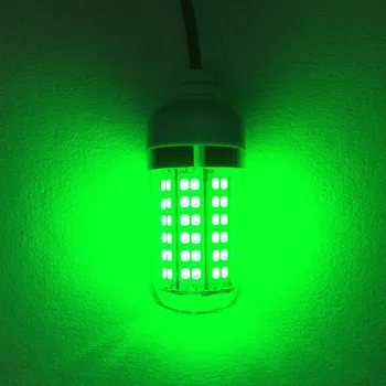 LED Fishing Light podwodne przynęt Fish Finder lampa przyciąga krewetki kalmary kryla zanurzenia łodzi wędkarski, oświetlenie z 5 m przewodem