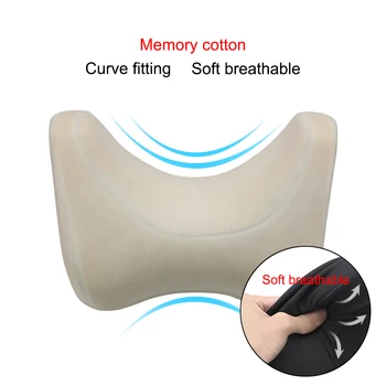 LEEPEE Car Neck Pillow miękkie wsparcie dla szyi oddychająca do fotelika Travel Office Chair Memory Foam Harder U Shape