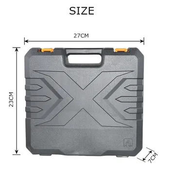 LOMVUM 12 bezprzewodowa wiertarka elektryczna szuflada do przechowywania plastikowe pudełko etui do 16.8 w 25 śrubokręt Elektryczny elektronarzędzia walizka