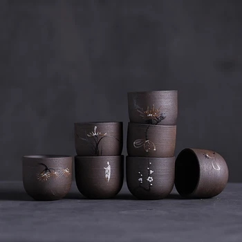 LUWU ceramiczna filiżanka ręcznie malowana ceramiczna filiżanka chińska filiżanka kung-fu 65 ml