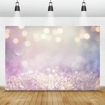 Laeacco Fantasy Glitters Polka Dots Light Bokeh Photography Background Wedding Birthday Party Baby Portrait Background Photostudio