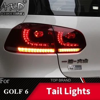 Lampa tylna do VW Golf 6 2009-2012 R20 MK6 led tylne światła przeciwmgielne światła do jazdy dziennej DRL tuning samochodów, akcesoria samochodowe