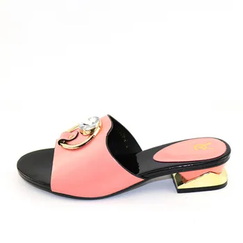 Letnie sandały różowy kolor sztuczna skóra modne buty możliwy mecz część torba zestaw Darmowa wysyłka Afrykańska buty Damskie bez torby