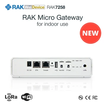 LoRaWAN Indoor Gateway Micro LoRa Gateway WisDevice WIFI moduł 8 kanałów SX1301 Mini PCIe z anteną LoRa RAK7258 Q096