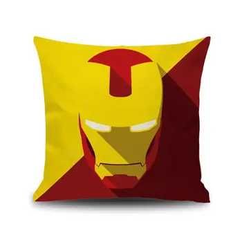 Logo superbohatera Marvel Avengers Superman Deadpool poszewka pluszowe poszewka na kanapie Home Decor kreskówkowe poszewka 45x45cm