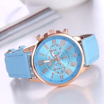 Luksusowej marki skórzane zegarek kwarcowy panie kobiety mężczyźni bransoletka moda zegarek Kwarcowy zegarek zegarki relogio masculino feminino