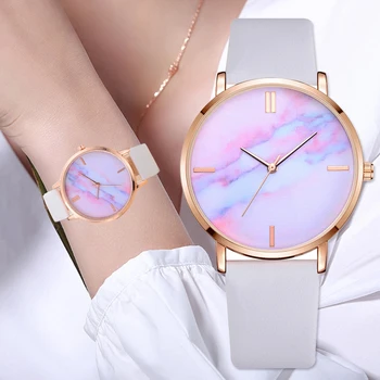 Lvpai 2019 marka damskie zegarki luksusowe skórzane paski wyłożona kafelkami dial sukienka wristwatch prezent zegarek kwarcowy Zegarek kobiety Relogio feminino