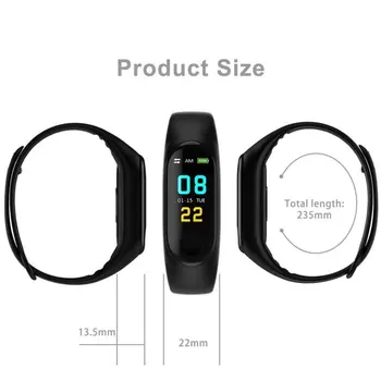 M3s Smart Bracelet Color-screen IP67 Fitness Tracker blood pressure Heart Rate Monitor Smart band dla telefonu Android IOS
