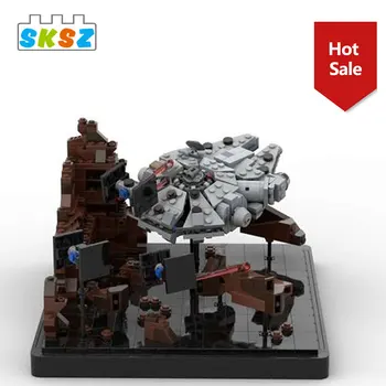 MOC Star Set Wars 831 szt. klocki Asteroid Chase Micro Model Collection Bricks Kids Christmas Star DIY Wars Toys