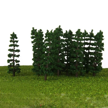 MagiDeal 20 szt./lot 1/100 skala plastikowe choinki model pociąg uliczny krajobraz krajobraz ogrodu park klasa zieleń układ
