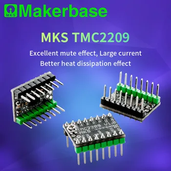 Makerbase MKS TMC2209 2209 Stepper Motor Driver StepStick 3d printer parts 2.5 A UART ultra silent For SGen_L Gen_L Robin Nano