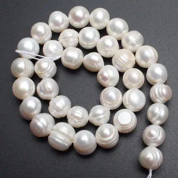 Mandat naturalne słodkowodne perły okrągłe koraliki do tworzenia biżuterii DIY bransoletka naszyjnik 4-11 mm Strand 15.5