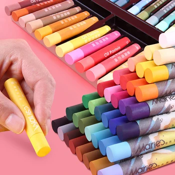 Marie's 12/24/36 Colors wodorozcieńczalny ciężka kolorowe pastele olejne/ołówek/różdżka jest bezpieczna, miękka/twarda sztuka graffiti pastele olejne Macaron/Morandi