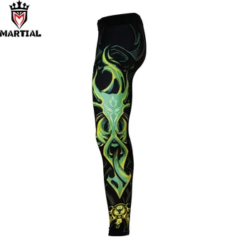 Martial : Taurus printed designs fitness jogging sportowe legginsy dla mężczyzn muay thai spodnie fitness, crossfit legginsy