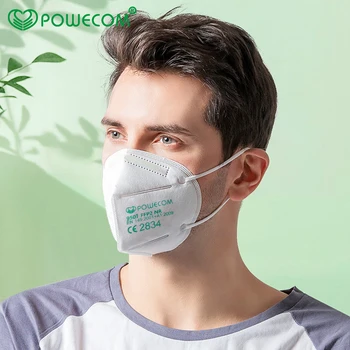 Maska do twarzy filtr FFP2 Maska maski wielokrotnego użytku maski ochronne usta muflowy pokrywa CE Earloop styl 9501 Powecom
