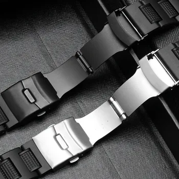 Metalowe wysokiej jakości paski do zegarków pasek ze stali nierdzewnej do Casio GW-A1100FC GW-A1000 16 mm inteligentny zegarek wymiana nadgarstka bransoletka