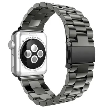 Metalowy pasek do zegarka pasek do Apple Watch Series 6 se 5 4 3 42 mm 44 mm pasek Bransoleta ze stali nierdzewnej adapter do mc Band 38 mm 40 mm